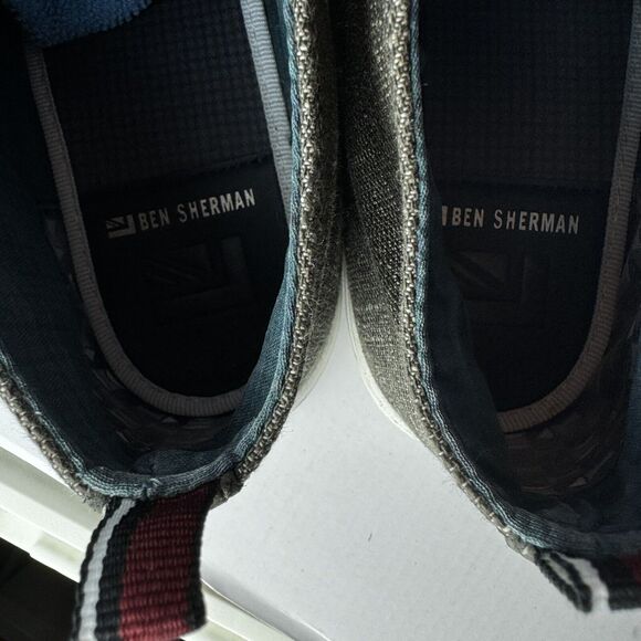 Ben Sherman Men’s Casual Sneakers Size 11, Grey Fabric/PU Upper, Trendy Design - Picture 13 of 16